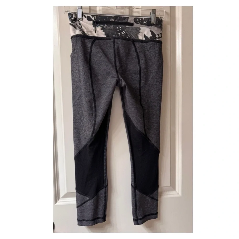 Lululemon PACE RIVAL CROP Leggings So Fly Butterfly